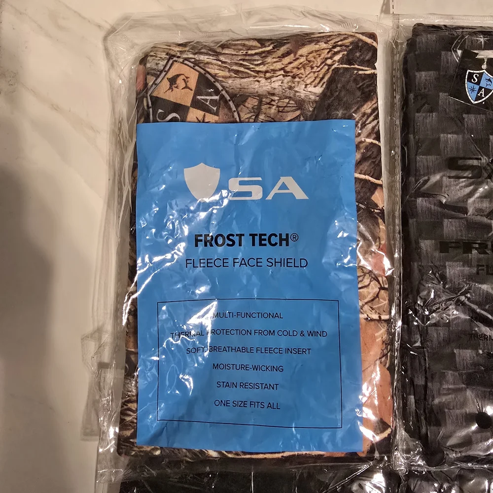 SA Frost Tech Fleece Face Shields - Lot Of 4 - NEW!